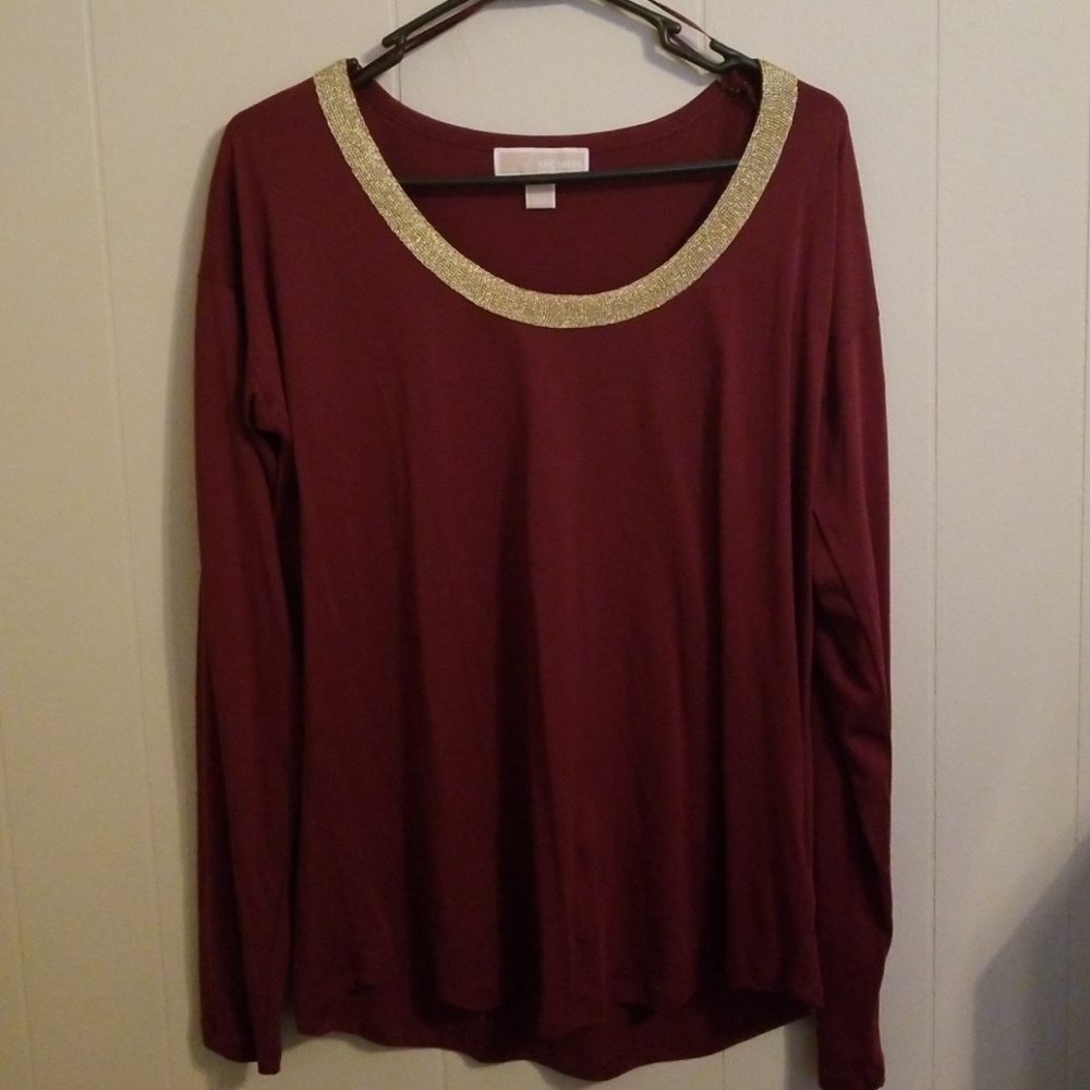 Michael Kors maroon top